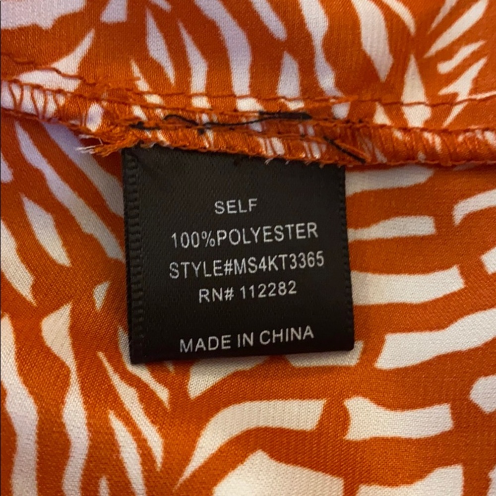 Greylin Pattern Ruffle Spaghetti Tank  Size Small - Picture 5 of 8